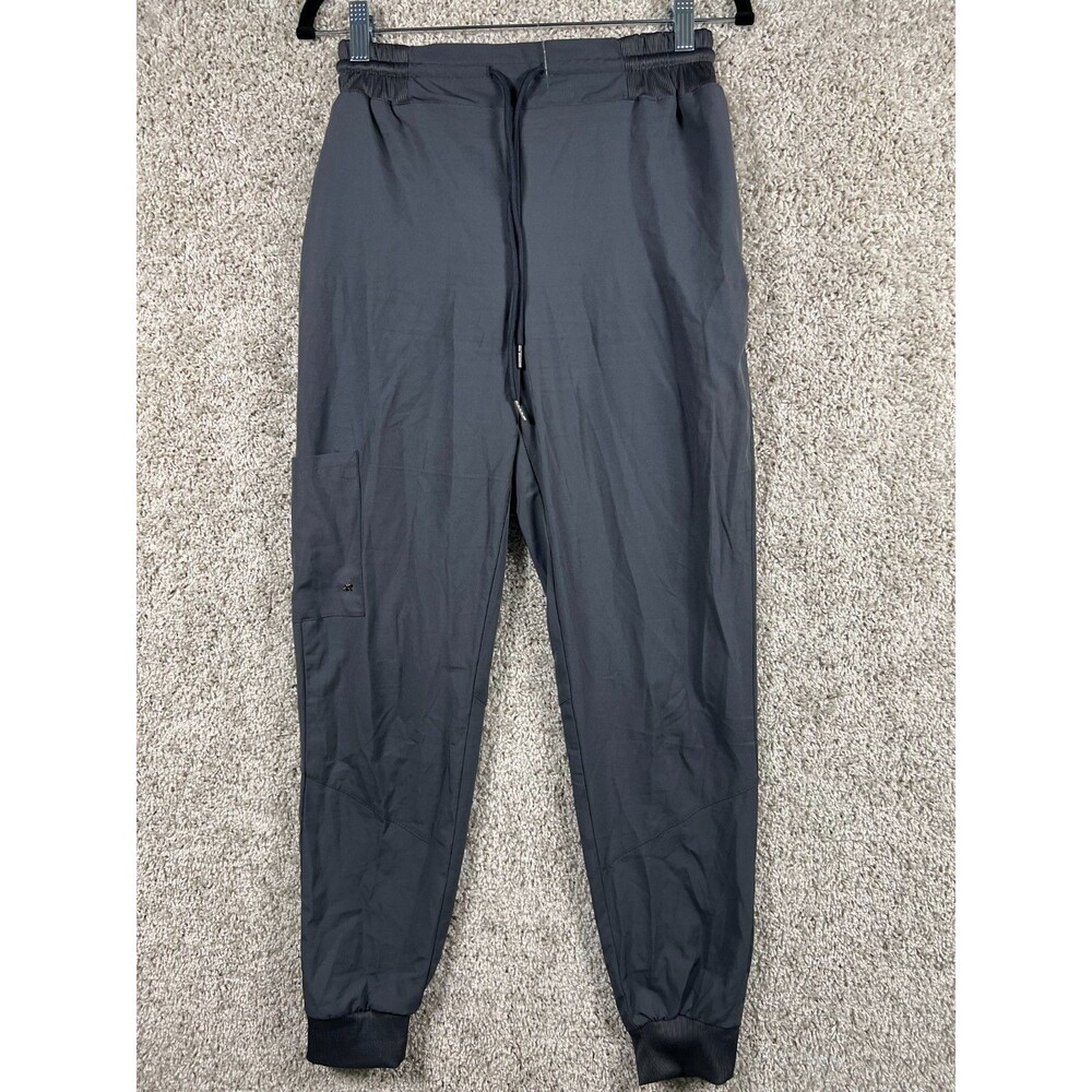 Flex Core Tech Jogger Pants Mens S Gray Stretch Athletic Cargo